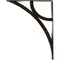 Ekena Millwork Galveston Wrought Iron Bracket, (Triple center brace), Antiqued Warm Silver 2"W x 12"D x 15"H BKTM02X12X15TGLAWS - alternate 7